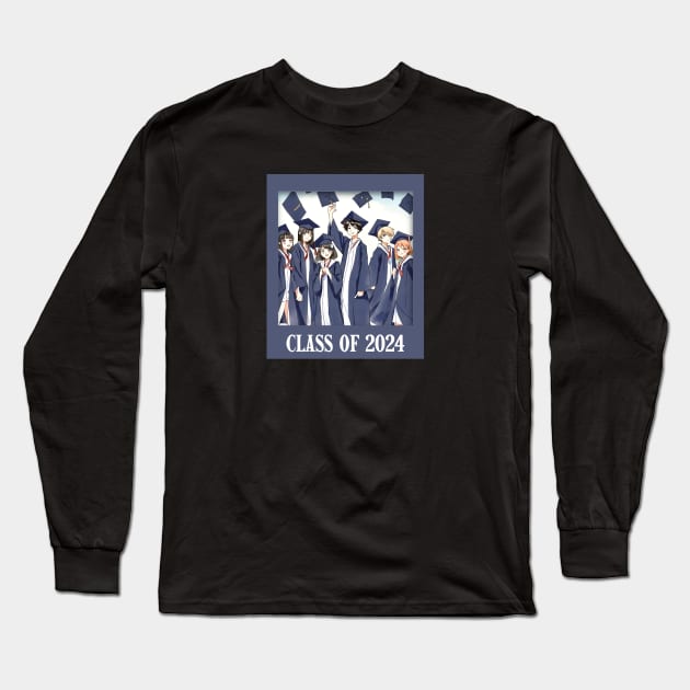 Anime Class of 2024 Long Sleeve T-Shirt by Tea Time Shop